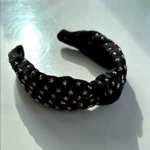 LELE SADOUGHI Knotted Headband w/Gold Stars